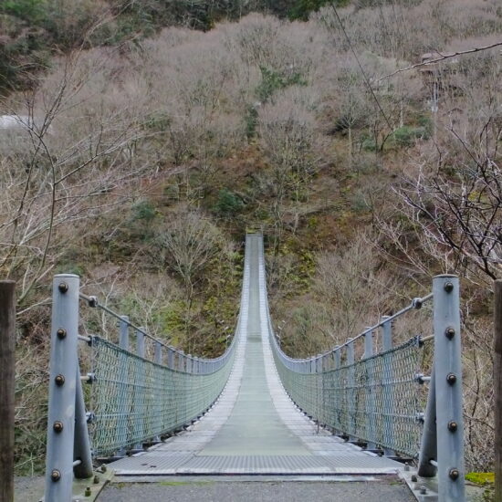 A suspension bridge located in the western shore of Iya Valley