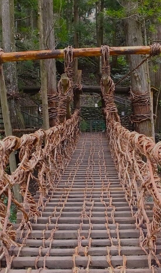 Iya Valley Vine Bridge, located in the heart of the valley.