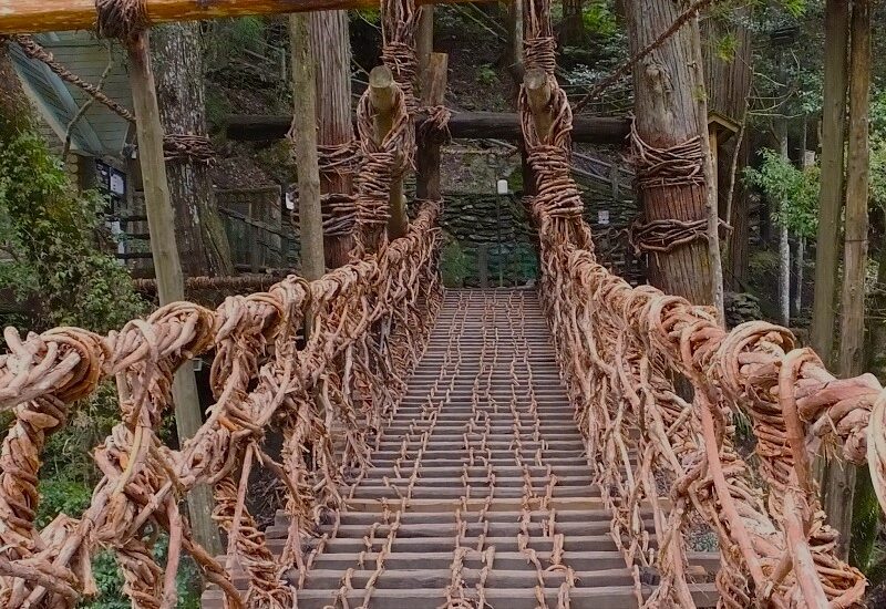 Iya Valley Vine Bridge, located in the heart of the valley.