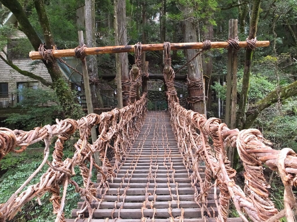 Iya Valley Vine Bridge, located in the heart of the valley.