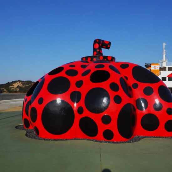 Red Pumpkin in Naoshima