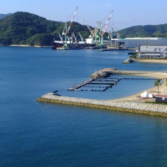 Roadside station Hakata S-C park in the Shimanami Kaido Cycling route